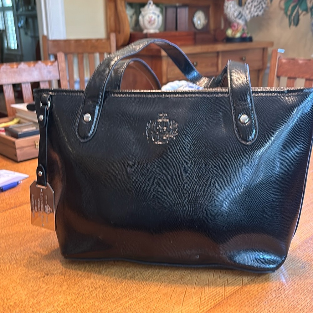 Black leather Ralph Lauren purse